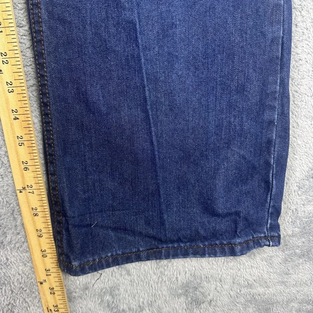 Helix Jeans Mens 38x30 Bootcut Embroidered Flames Cross Y2K Grunge Baggy